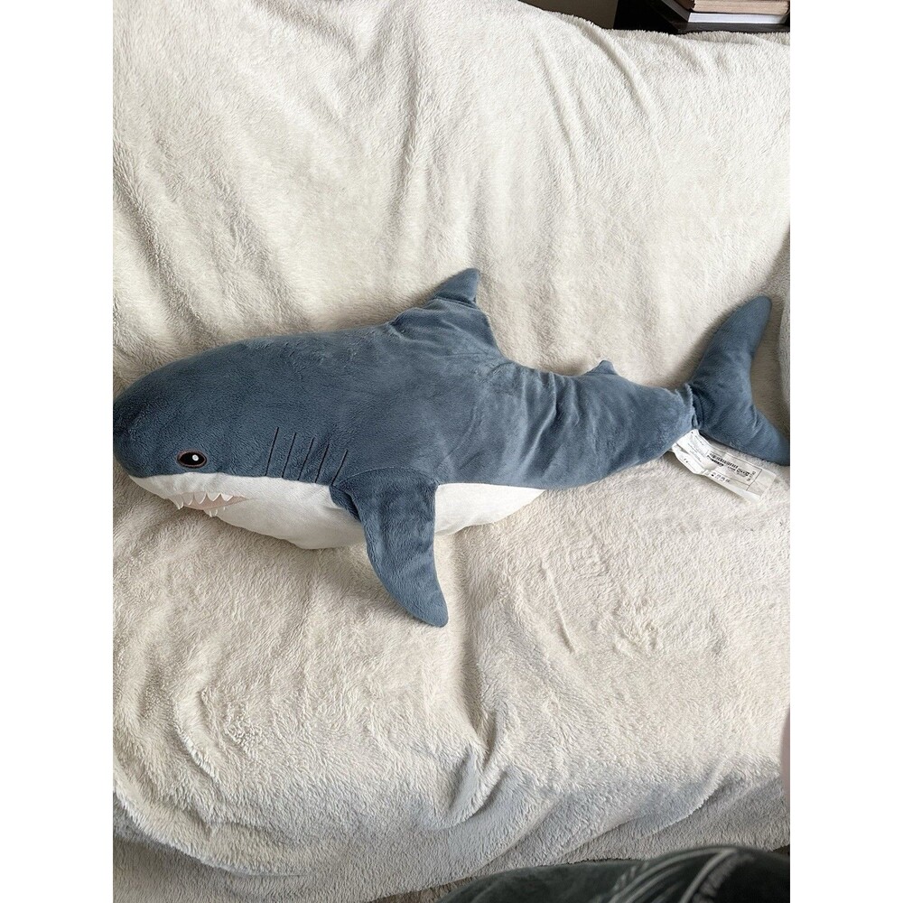 Ikea Great White Shark Plush Blahaj Blue Floppy Large Stuffed Animal Jumbo